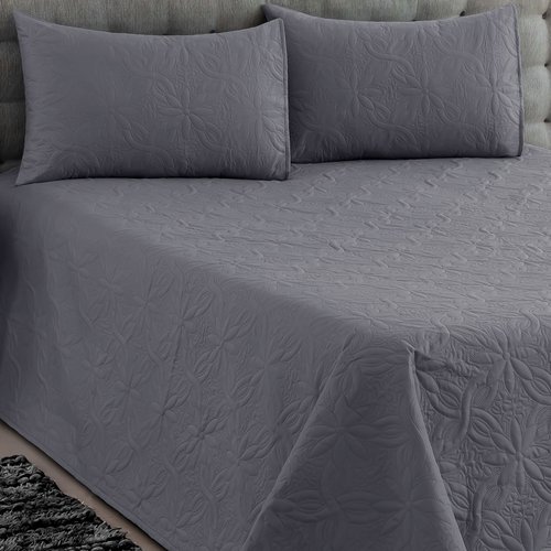 Cobre Leito Cama King Floral 3 Peças
