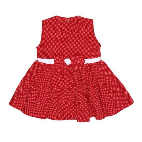 Vestido Para Bebê Belinha Poá Vermelho
