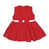 Vestido Para Bebê Belinha Poá Vermelho