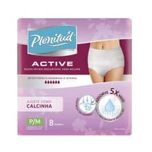 FRALDA PLENITUD ACTIVE MULHER CALCINHA G/XG 8UN