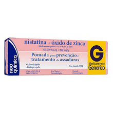NISTATINA+OXIDO DE ZINCO 100MUI/G+200MG POM C/60G