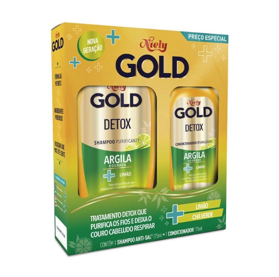 KIT NIELY GOLD SH+COND DETOX | Farmácias Heroos