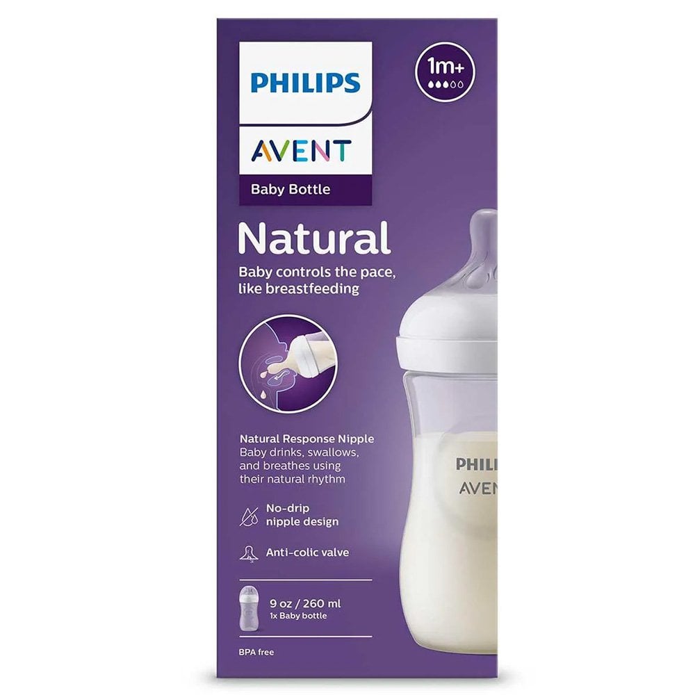 Mamadeira Philips Avent Pétala 3.0 Transparente 260ml - 1 unidade