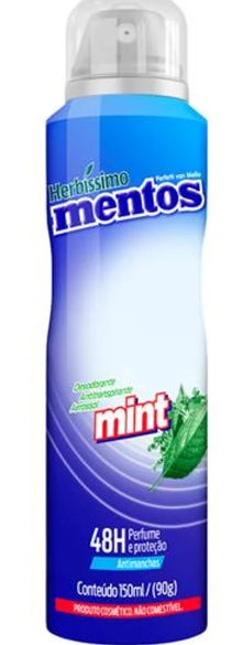 Desodorante Aerosol Herbíssimo Mentos Mint 48h 150ml Farmácias