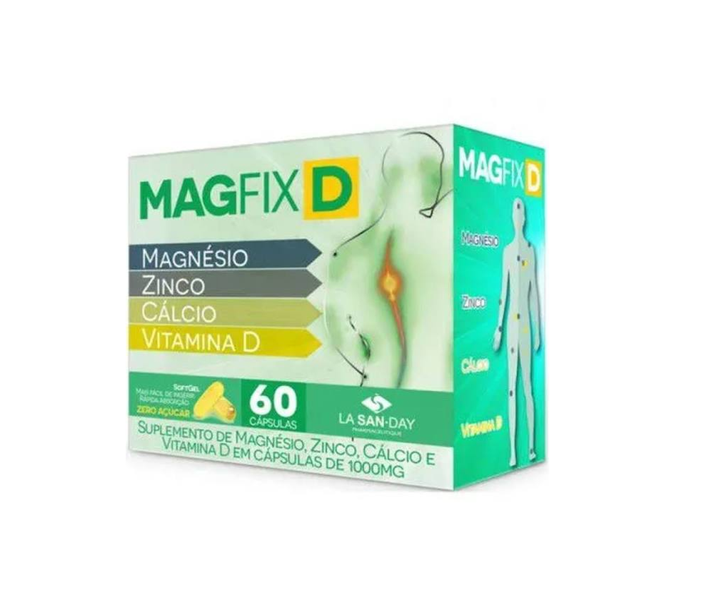 Magfix D 60 Cápsulas Soft Gel | Farmácias Heroos