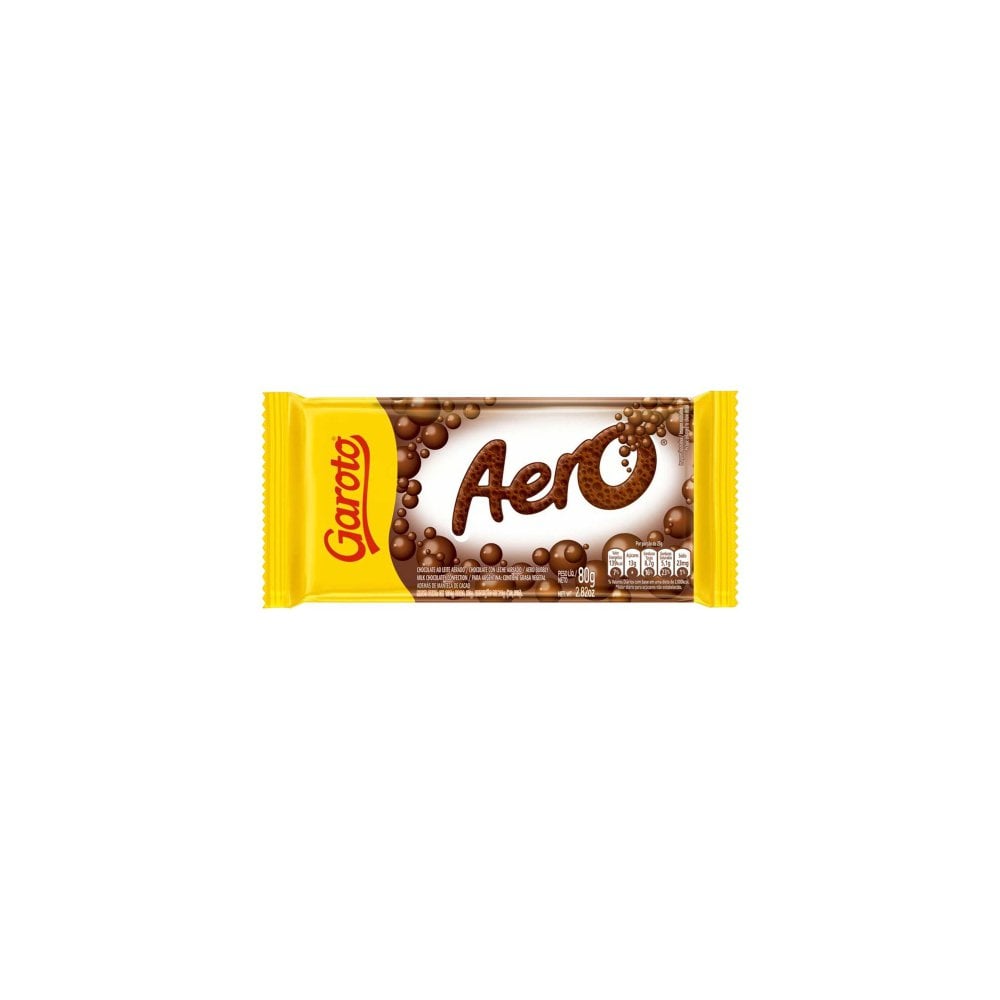Chocolate Tablete Aero Garoto 80g