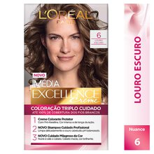 Tintura L Oreal Imedia Excellence Creme N  06 Louro Escuro