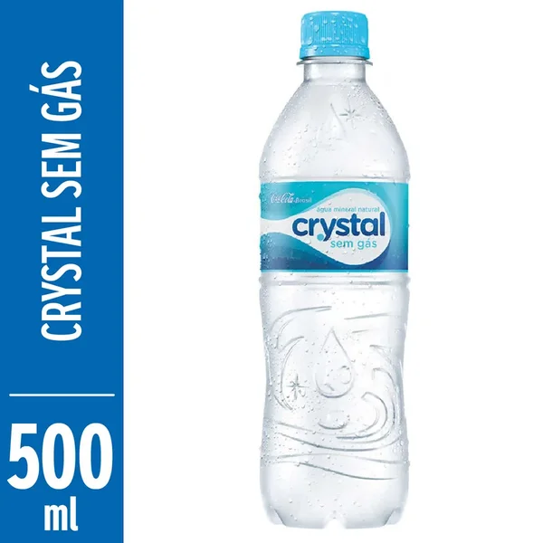 Água Mineral Crystal sem gás, pet, 1 unidade com 500mL | Farma Ponte