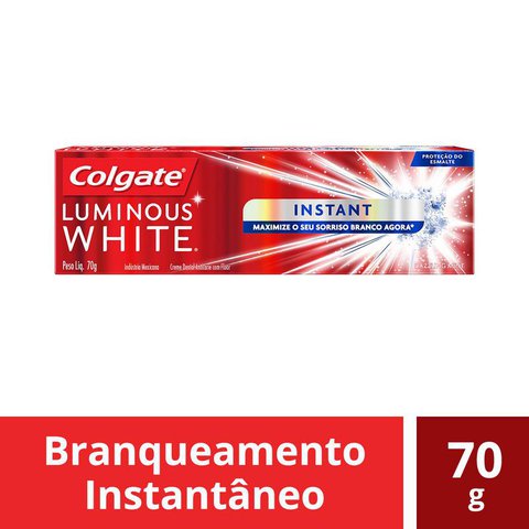 colgate luminous white azul