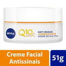 NIVEA Creme Facial Antissinais Q10 Energy Dia FPS 15 50g