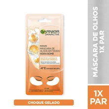 Máscara de Olhos em Tecido Garnier Hidra Bomb Suco de Laranja, 6g
