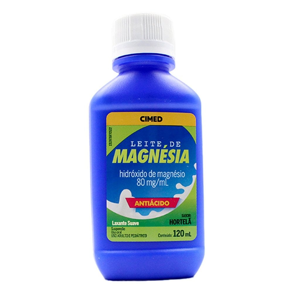 Leite De Magnesia Sabor Hortela 120Ml Cimed