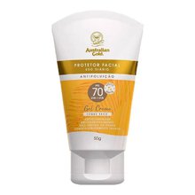 Protetor Solar Facial Australian Gold Antioleosidade FPS70 com 50g