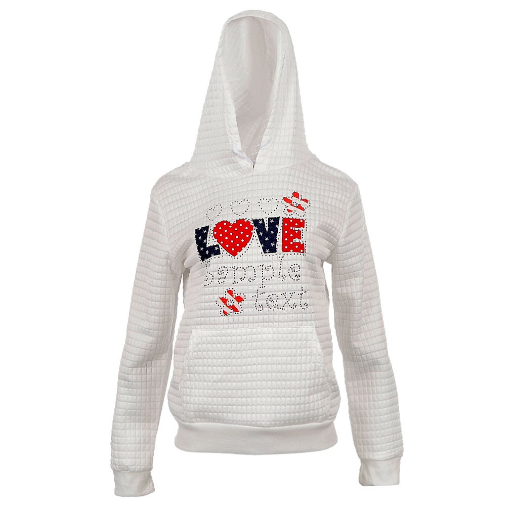 Moletom Capuz Canguru Estampa com Strass - Compre Agora 