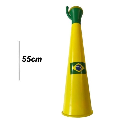 Corneta Vuvuzela Sopro Grande 55 cm Brasil Copa do Mundo