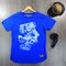 Camiseta Masculina T-Shirt Azul Com Manga Curta