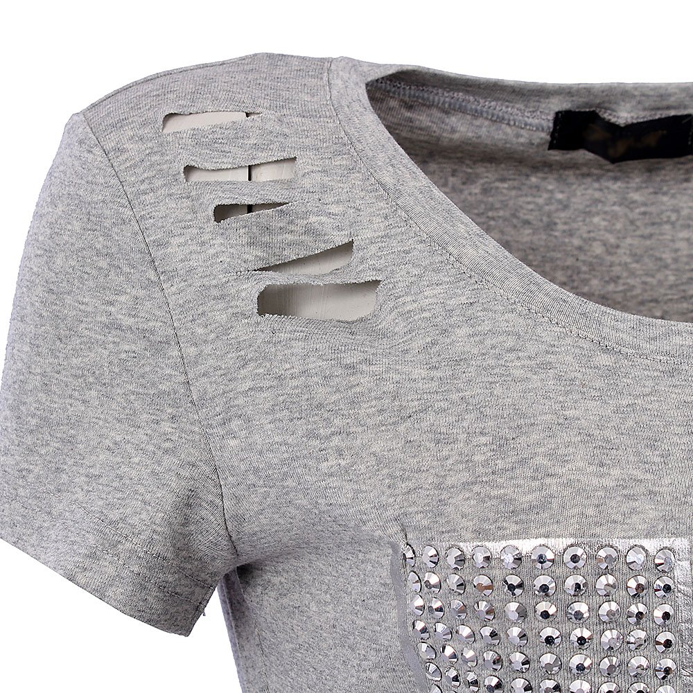 Vestido Feminino Moda Swag Com Strass E Rasgos Compre Agora Feira