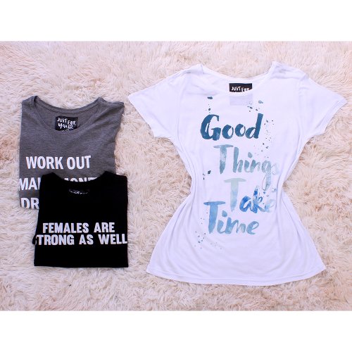 3 camisetas femininas