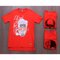 Kit 3 Camisetas T-Shirt Vermelhas Estampas Variadas Masculina
