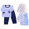 Kit 3 Pijamas Longo Bebês Cores Variadas Masculino