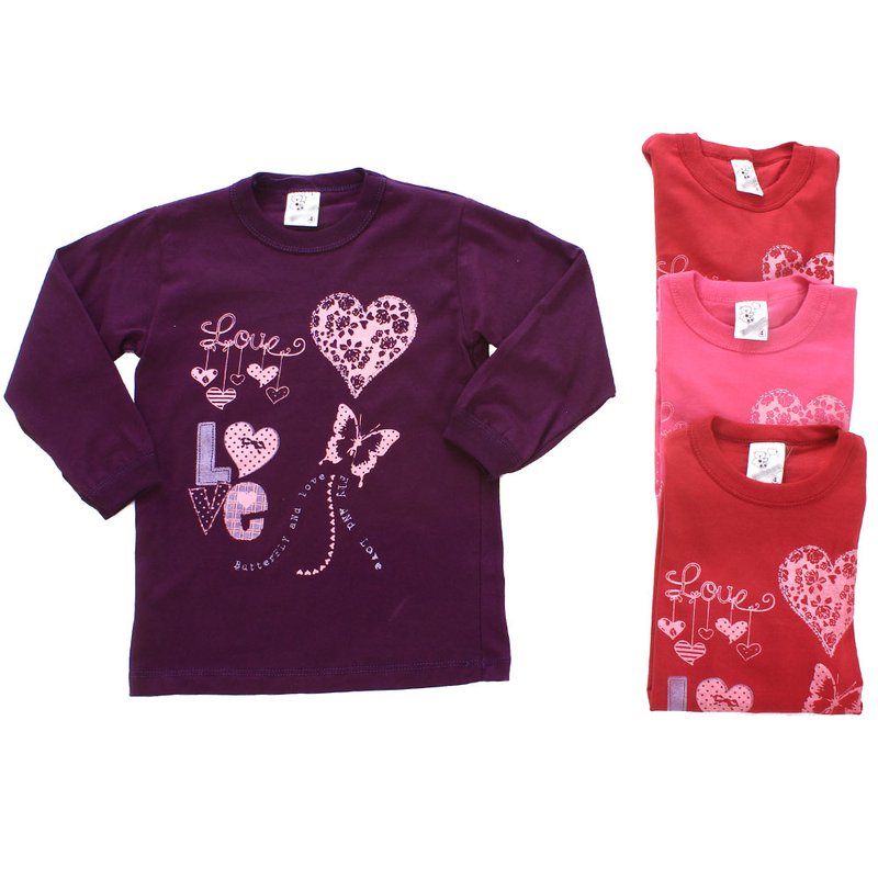 Kit 4 Camisetas Feminina Manga Longa Estampada Infantil Compre