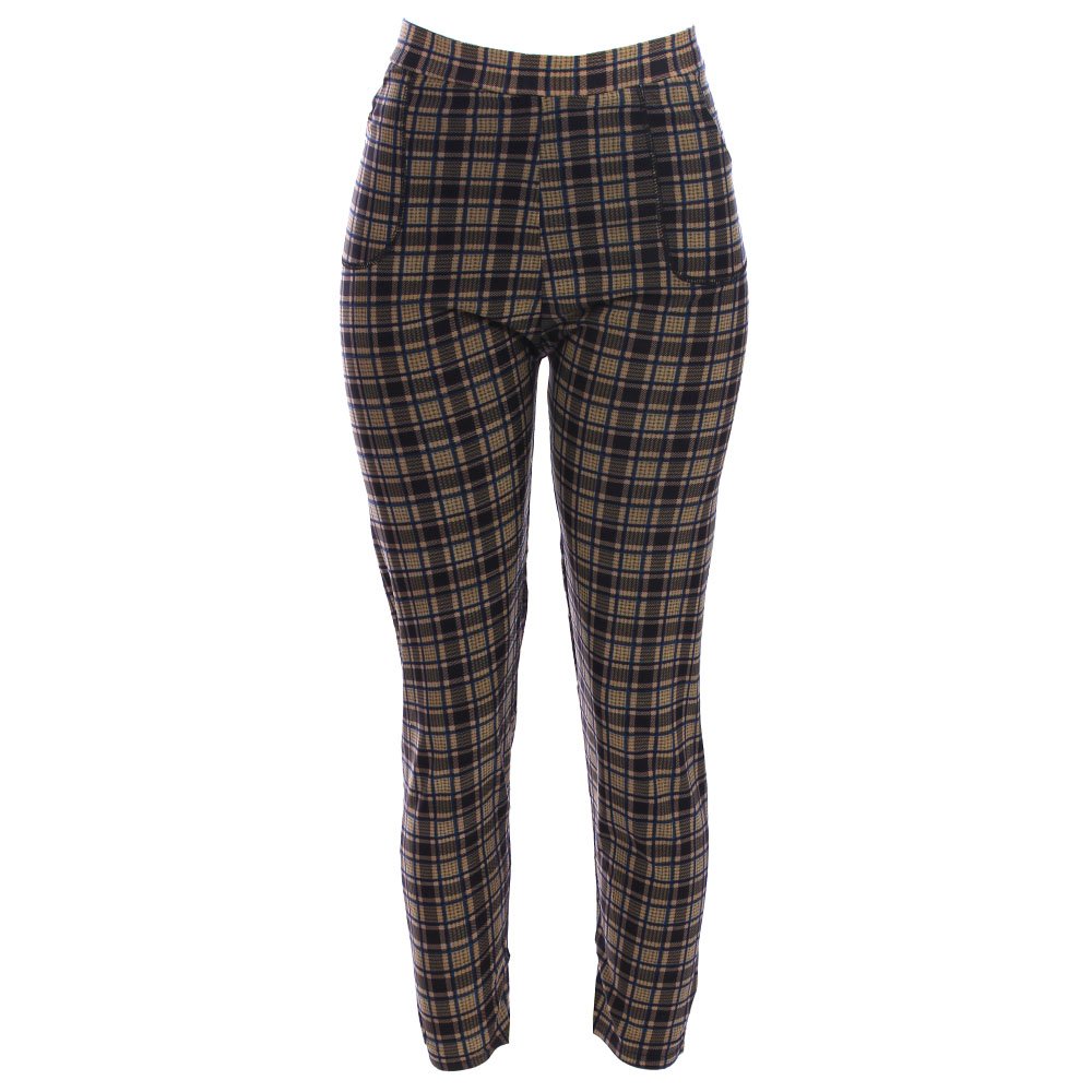 Calça Legging Estampa Xadrez Com Bolso Feminina - Compre 