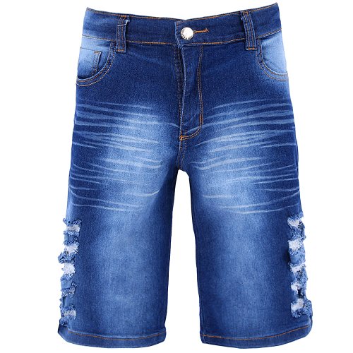 Bermuda jeans manchada top