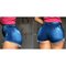 Short Jeans Feminino Hot Pants Destroyed Barra Desfiada