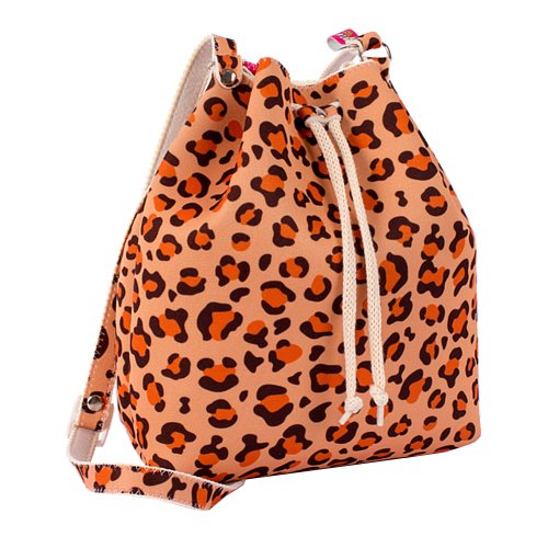 animal drawstring bolsa