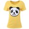 Blusa Feminina Bordada Em Paetê Bicolor Panda Ou Happy