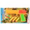 Kit Pistola Lança Dardos Colorida Infantil + 12 Acessórios