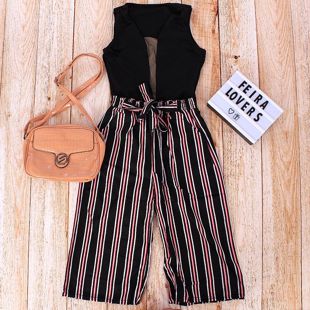 Calça pantacourt com body new arrivals