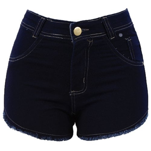 Short Jeans Hot Pants Cintura Alta - Compre Agora