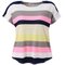 Blusa Feminina Plus Size Listrada Multicolor