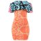 Vestido Peplum Ciganinha Feminino Estampa Floral