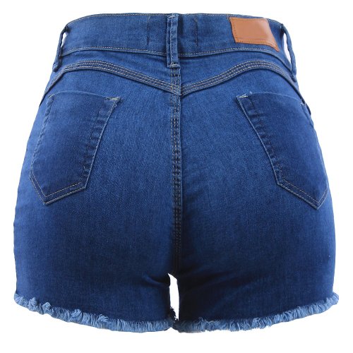 Short Jeans Feminino Levanta Bumbum Barra Desfiada - Compre Agora - Feira  da Madrugada SP