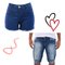 Kit Ele & Ela - Bermuda Masculina + Short Feminino Jeans