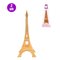 Kit 2 Torres Eiffel Prime Enfeite Decorativo Dourado 18 Cm