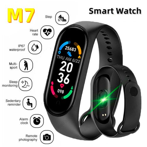 Relógio Pulseira M7 Inteligente SmartBand Monitora Pressão Passos