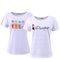 Kit 2 Camisetas Feminina Baby Look Bordada Em Pérolas "G"