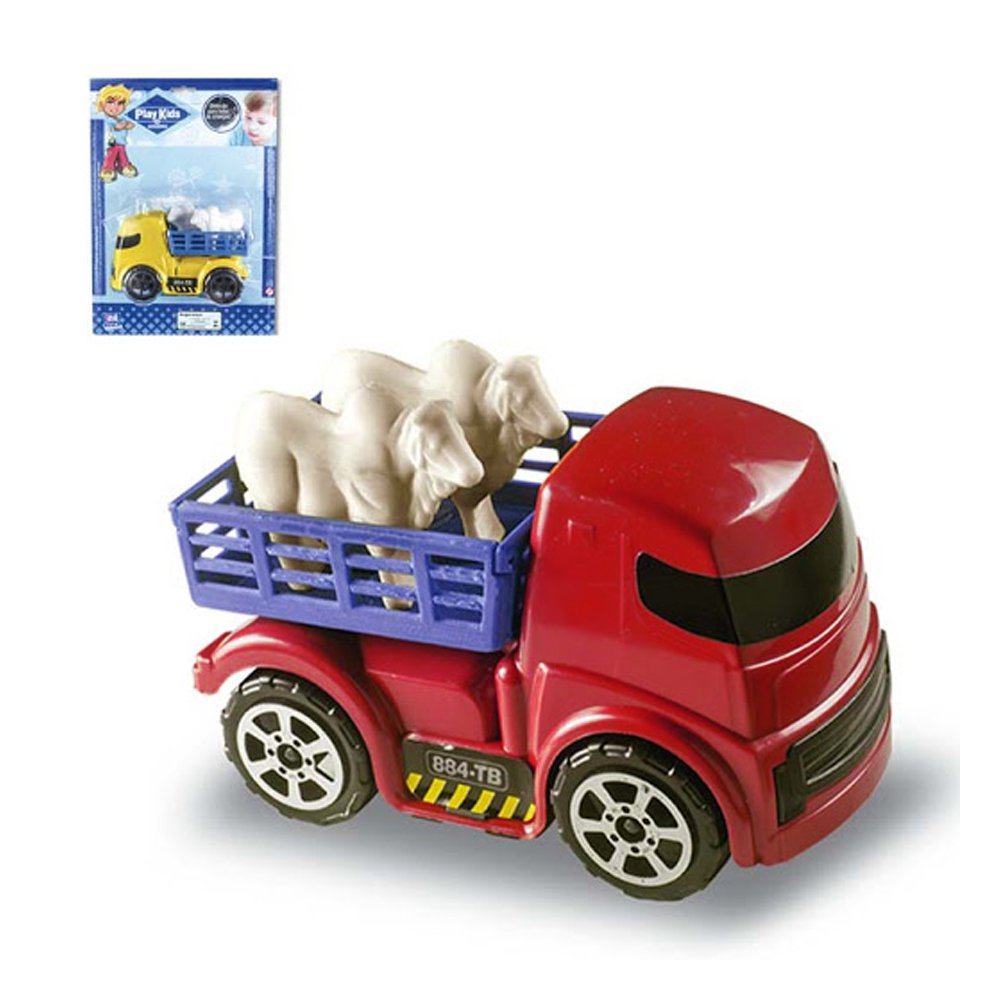 Caminhão Boiadeiro 3 Eixos Brinquedo Infantil