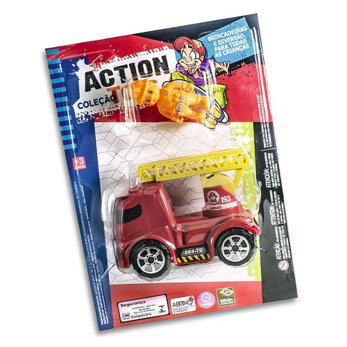 Caminhão Bombeiro C/ Escadas Brinquedo Infantil Colorido - Compre