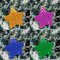 Estrela Enfeite Decorativo Natalino Glitter Cores Variadas