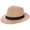 Chapéu Fedora Panamá Liso Masculino Com Fita Decorativa
