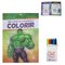 Livro De Atividade Colorir Do Hulk Com Giz De Cera Infantil