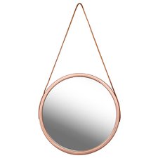 Espelho Decorativo Para Pendurar Com Alça Emoldurado 33 cm