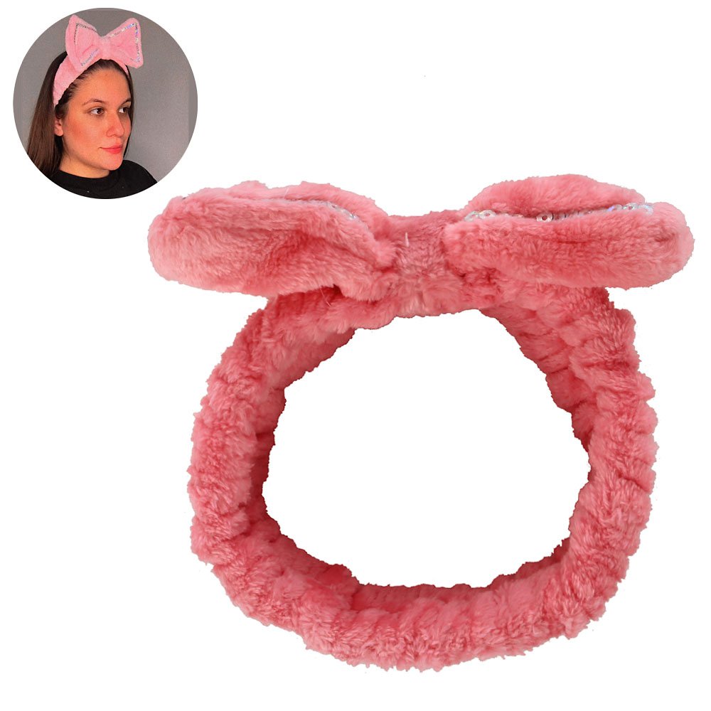 Faixa Tiara Para Maquiagem Skin Care Laço Feira da Madrugada SP