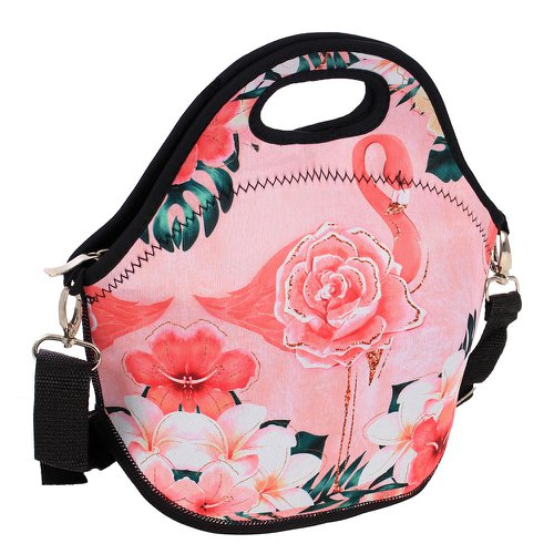floral lunch bolsa