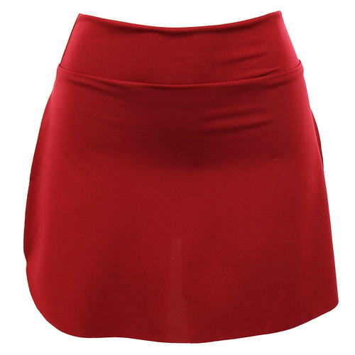 Short saia top fitness vermelho