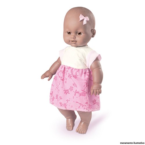 Boneca Infantil Yukinha Baby Negra Nova Toys